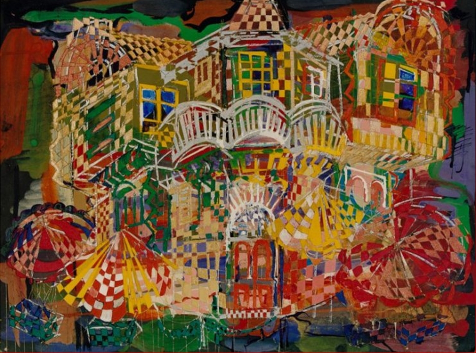 "Old House" Rumyanka Bozhkova Thematic Painting Landscape