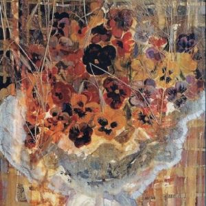 "Bouquet of Violets" Light Panel Painting Rumyanka Bozhkova