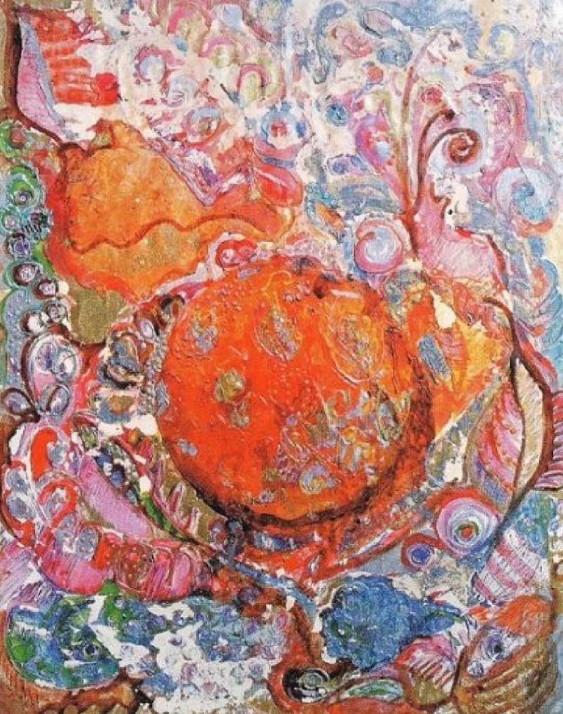 "Tea Ceremony" Painting Light Panel Rumyanka Bozhkova