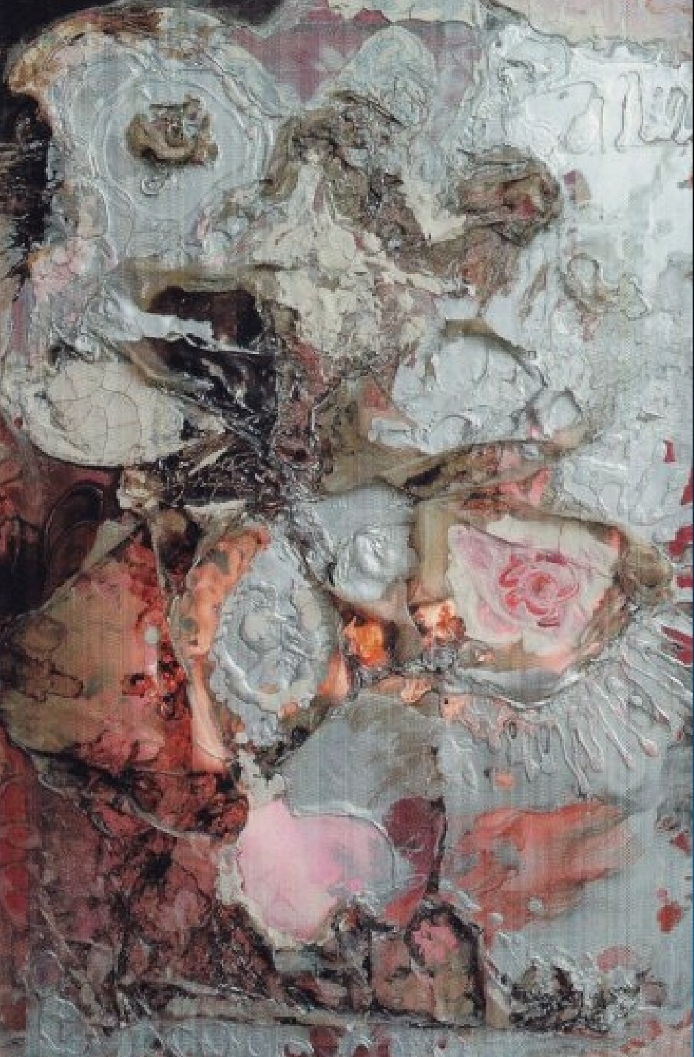 "Silver Roses" Painting Light Panel Rumyanka Bozhkova