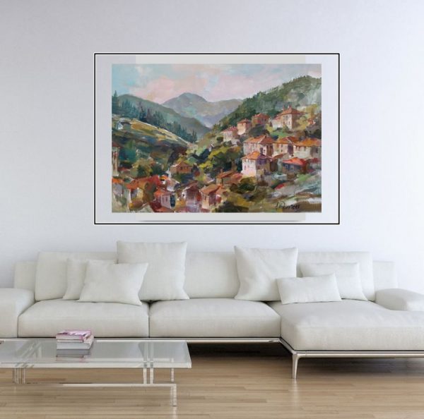 "Mountain Landscape" Painting Angelina Nedin 2018