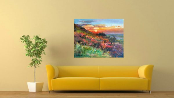 "Sunset" Landscape Painting Angelina Nedin 2018