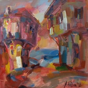 "Summer Afternoon" Landscape Painting Angelina Nedin 2018