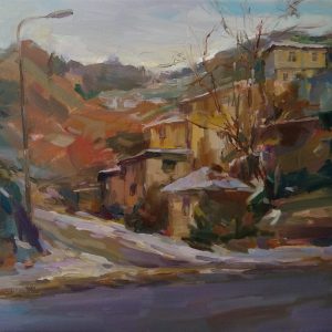 "By the Roadside" Landscape Painting Angelina Nedin 2021