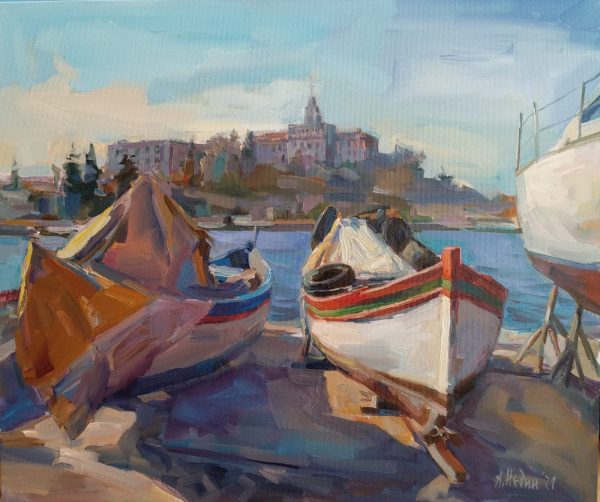 "Pier" Painting Angelina Nedin 2021