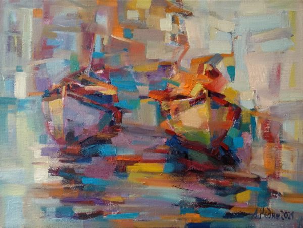 "Reflections ”Painting Angelina Nedin 2021