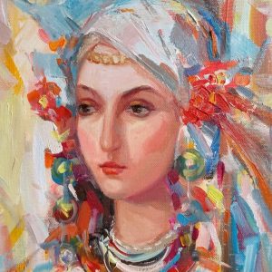 "Spring Girl" Painting Angelina Nedin 2021