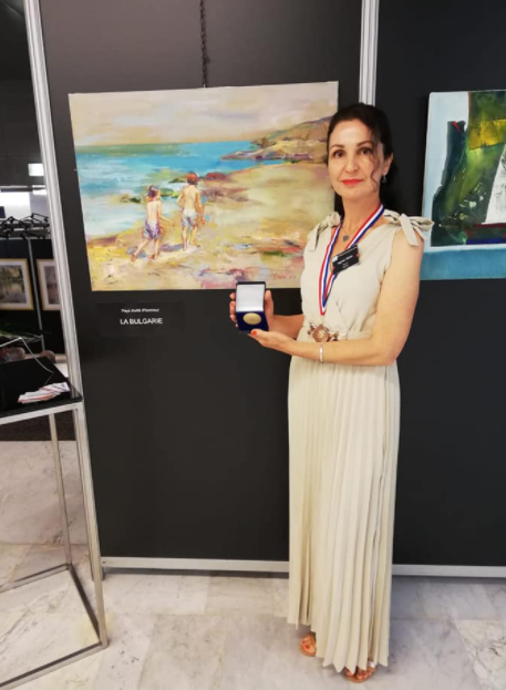 Angelina Nedinwas awarded third place - a bronze medal for painting Vitel France 2021