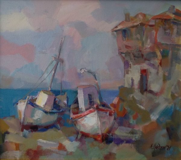 "Morning" Seascape Painting Angelina Nedin 2021