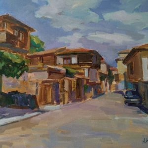 Summer in Sozopol" Landscape Painting by Angelina Nedin 2021