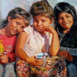 “Girls” Painting Angelina Nedin 2022